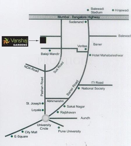 Vanshaj Rane Group Gardens Location Plan
