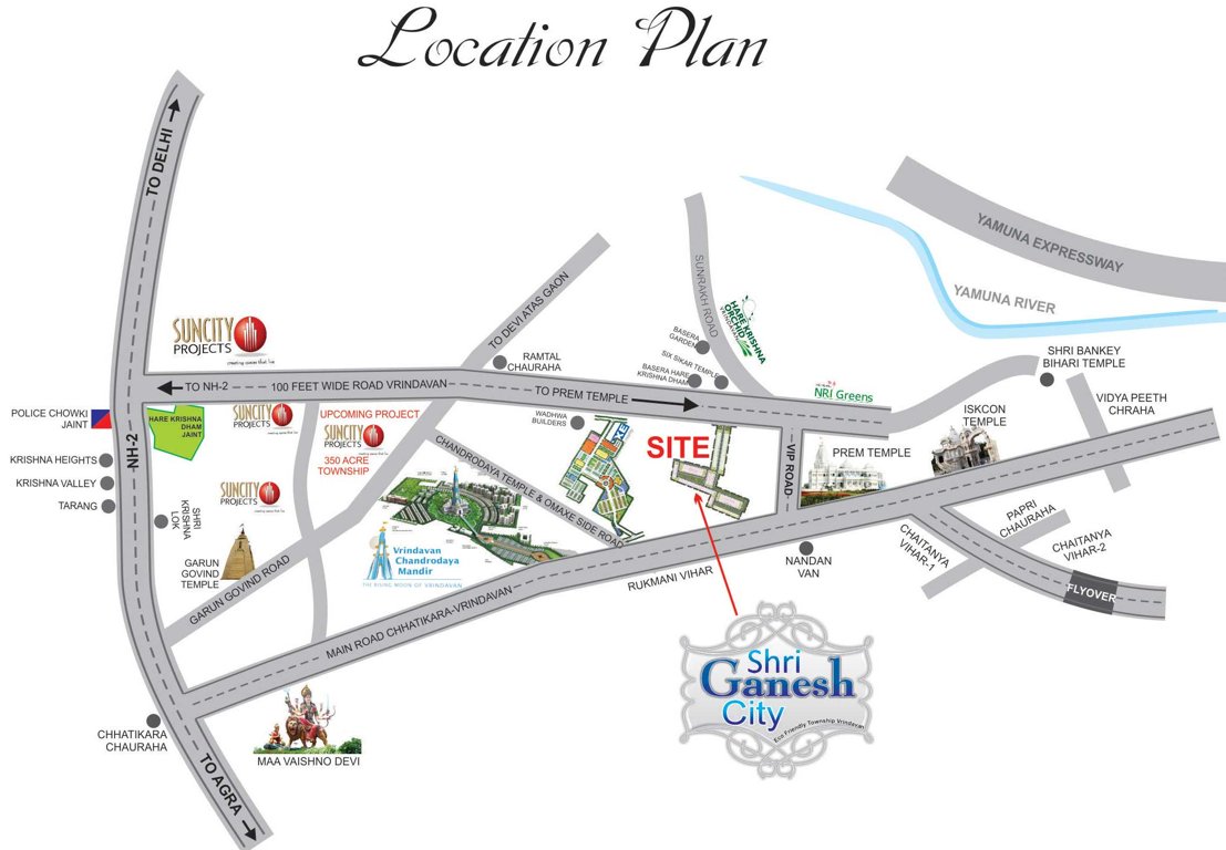 Images for Location Plan of Radhey Shri Ganesh City