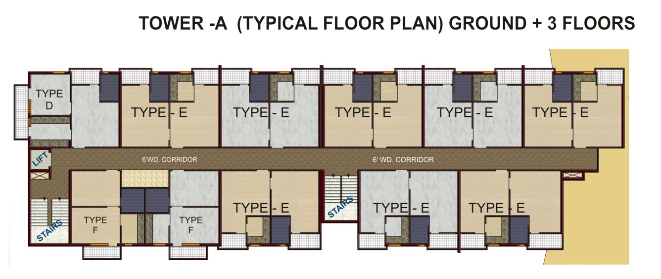 Images for Cluster Plan of Rama Group Delhi Krishna Heights Apartments