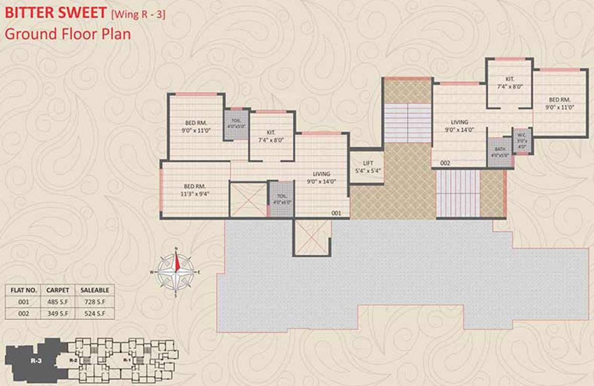  gardens Images for Cluster Plan of Panvelkar Gardens