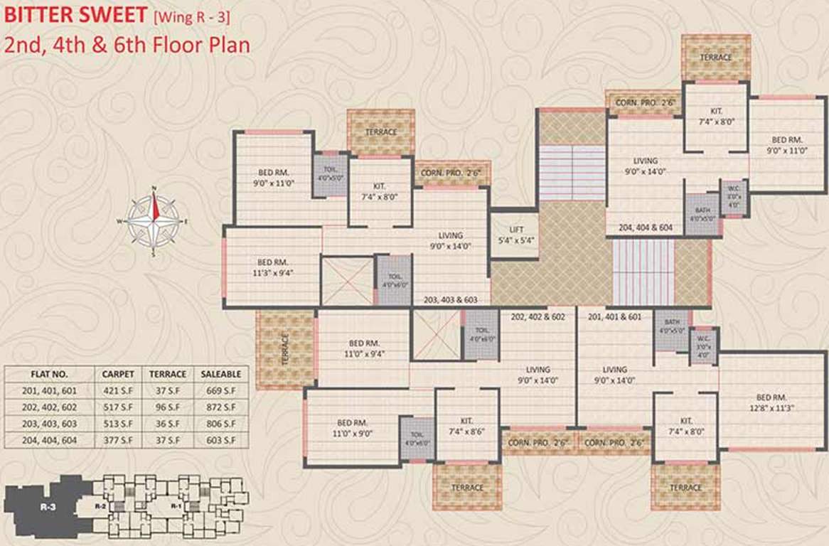  gardens Images for Cluster Plan of Panvelkar Gardens