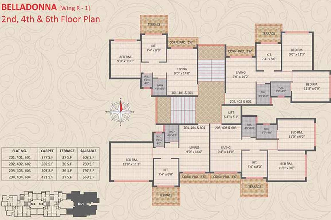  gardens Images for Cluster Plan of Panvelkar Gardens