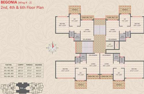  gardens Images for Cluster Plan of Panvelkar Gardens