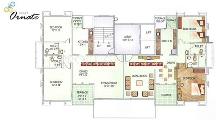 Images for Cluster Plan of Amar Builders Pune Ornate