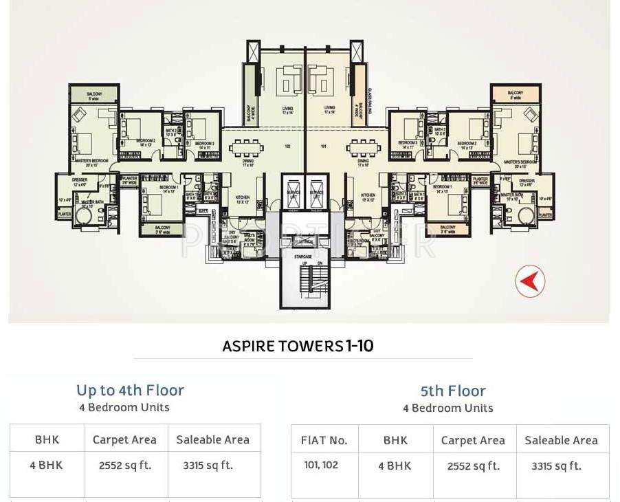  aspire towers Images for Cluster Plan of Amanora Group Aspire Towers
