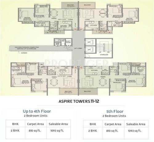  aspire-towers Images for Cluster Plan of Amanora Group Aspire Towers