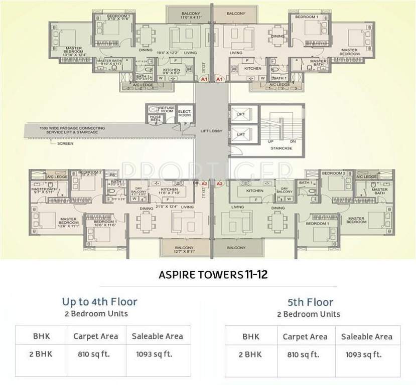  aspire towers Images for Cluster Plan of Amanora Group Aspire Towers