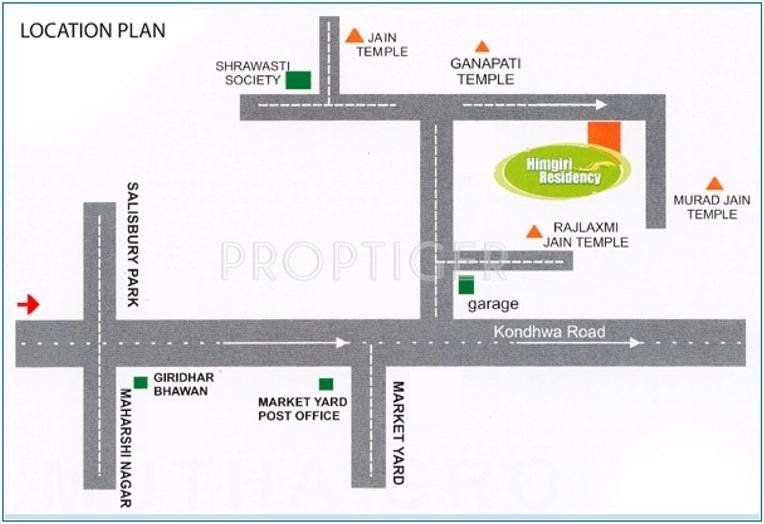 Mutha Group Himgiri Residency Location Plan