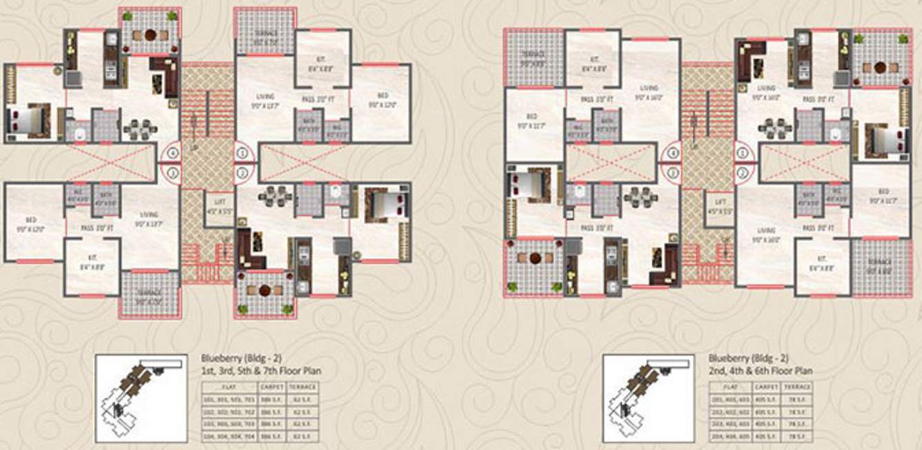 prestige Images for Cluster Plan of Panvelkar Prestige