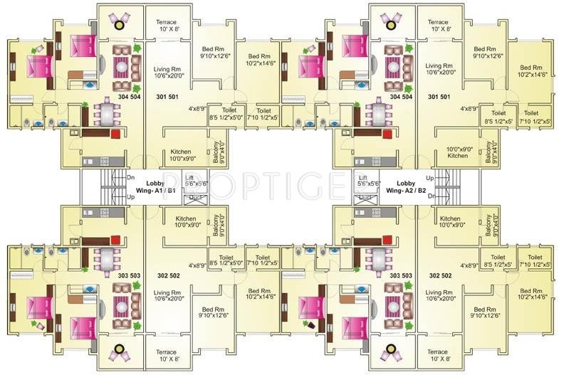  acacia Building 1 Cluster Plan