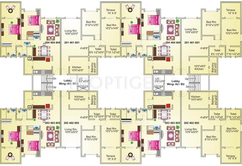  acacia Building 2 Cluster Plan