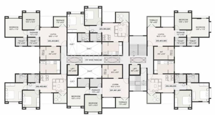 Images for Cluster Plan of Rainbow Housing Forest Hills
