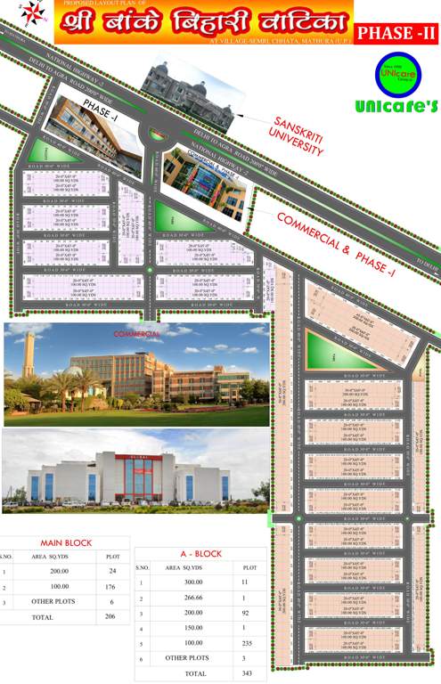 Images for Layout Plan of Unicare Shree Banke Bihari Vatika