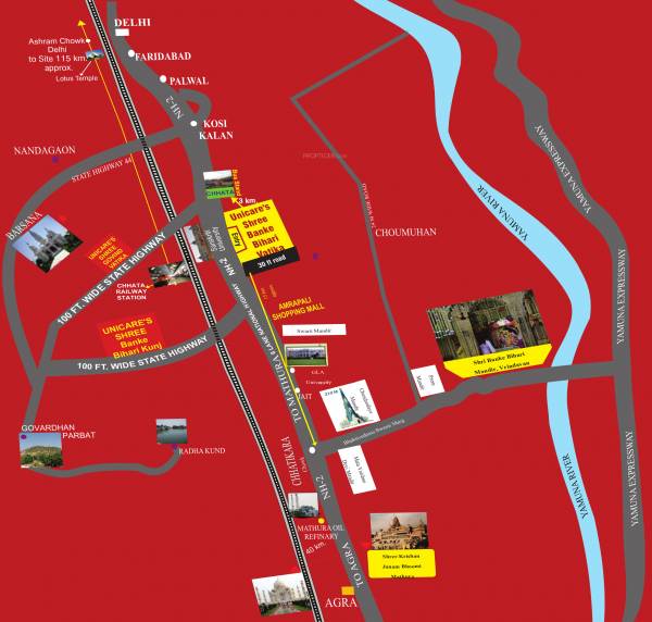 Images for Location Plan of Unicare Shree Banke Bihari Vatika