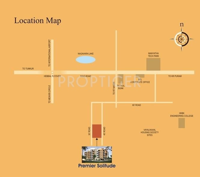 Premier Builders Solitude Location Plan