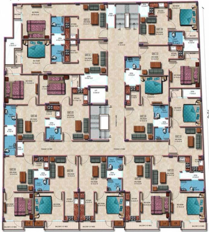 Images for Cluster Plan of  Iswar Apartment