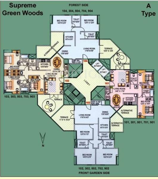 Images for Cluster Plan of Hindustan Supreme Green Woods Images for Cluster Plan of Hindustan Supreme Green Woods