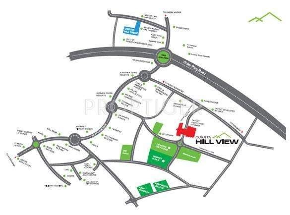  hill view Images for Location Plan of Oorjita Hill View