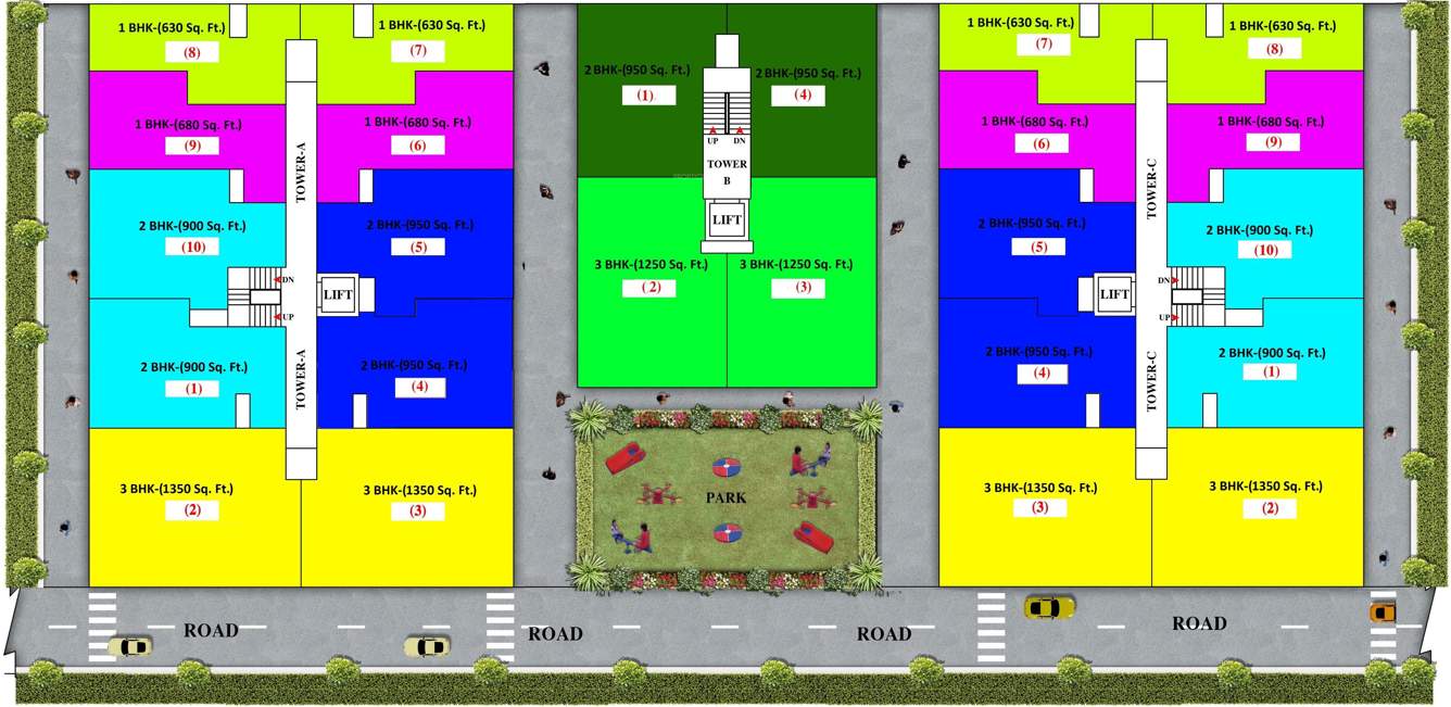 noble homes Images for Layout Plan of Arsh Noble Homes