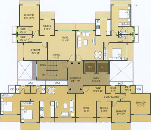  complex-phase-ii Images for Cluster Plan of Sadguru Group Housing Complex Phase II