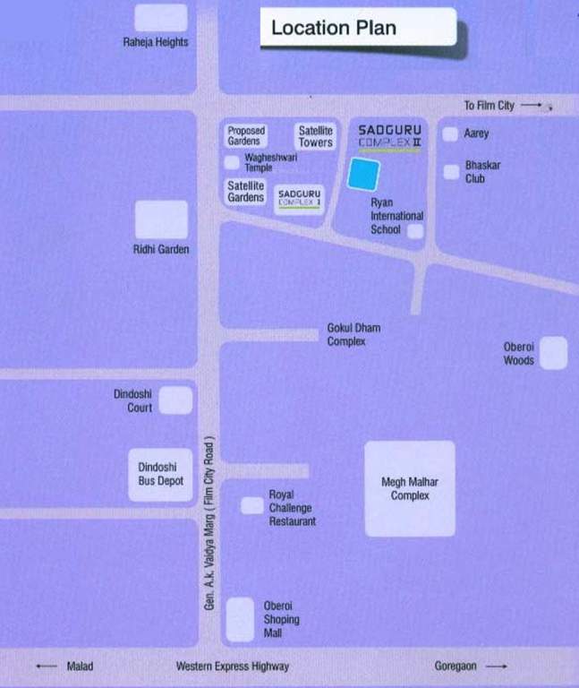  complex phase ii Images for Location Plan of Sadguru Group Housing Complex Phase II