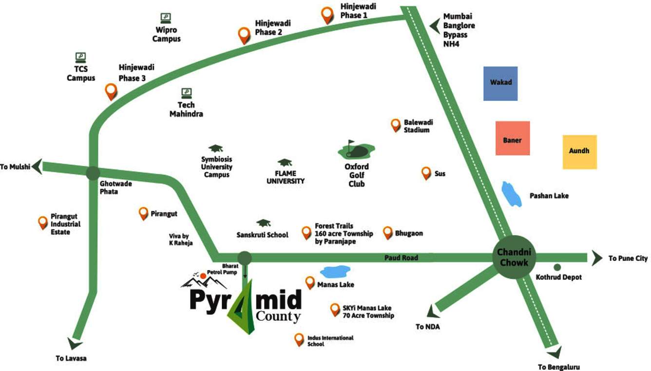  pyramid county bhukum appartment Images for Location Plan of Prasad Pyramid County Bhukum Appartment