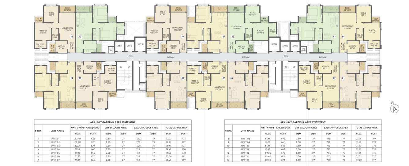  sky garden Royal Palms Cluster Plan