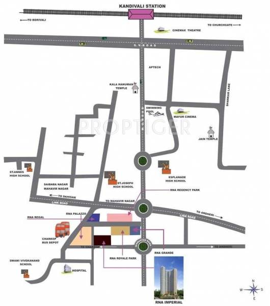 Images for Location Plan of RNA Building On Sub Plot A Cts No 283 D Pt 287 A Pt 287 B 1 And 616 A At Kandivali West