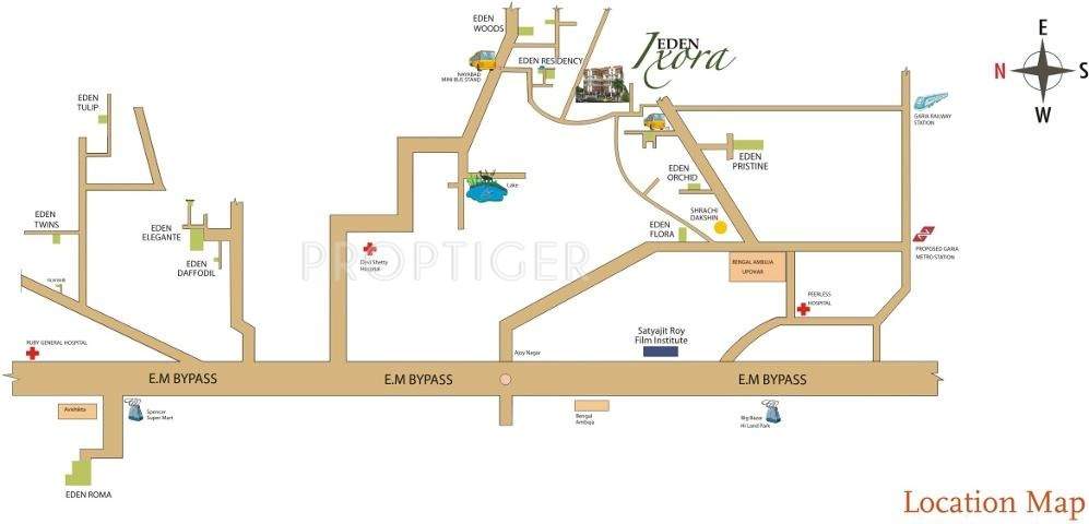 ixora Images for Location Plan of Eden Ixora