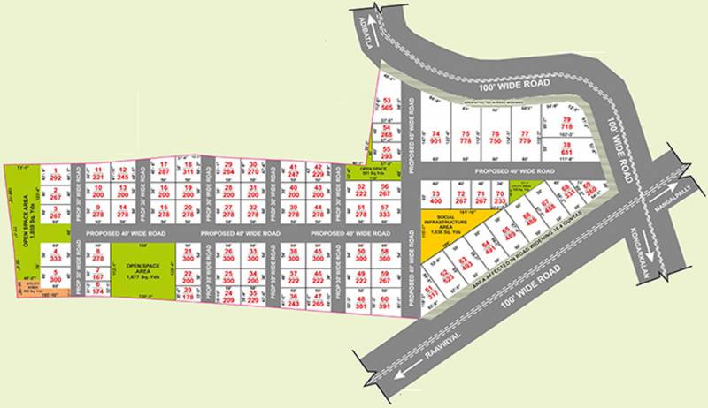 Images for Layout Plan of SRK Sri Sai Enclave