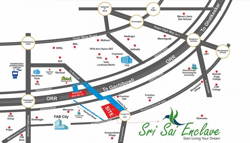 Images for Location Plan of SRK Sri Sai Enclave