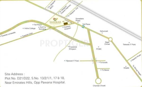 NS Jainy Sanskar Residency Location Plan