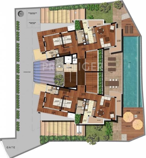 Images for Cluster Plan of Pushpganga Feya Residencia