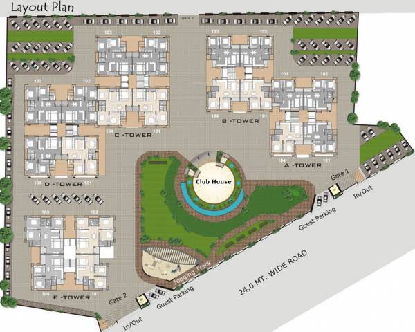 Images for Cluster Plan of RED Baroda Skyz Images for Cluster Plan of RED Baroda Skyz