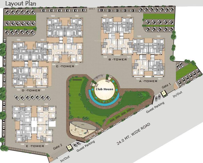 Images for Cluster Plan of RED Baroda Skyz