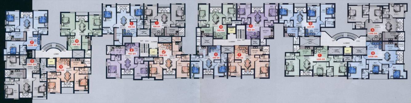  palazzo Single One Cluster Plan