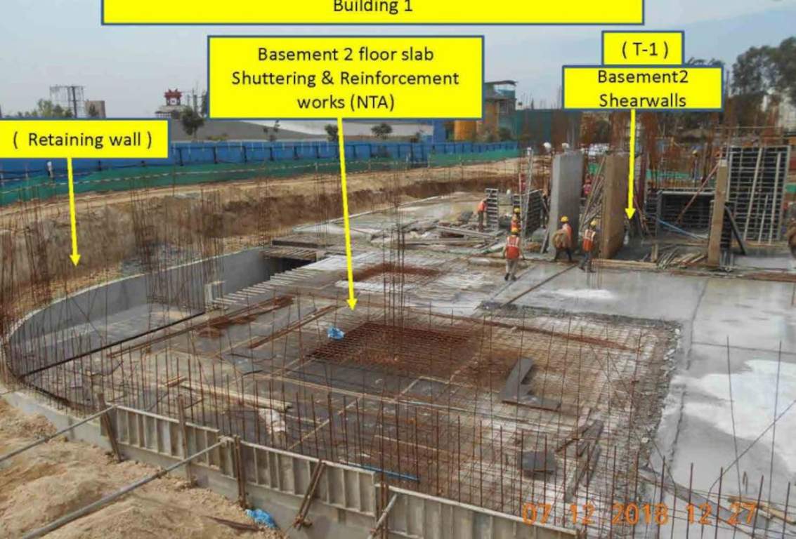 jindal city Building 1 Tower 1 Construction Status Sept 21