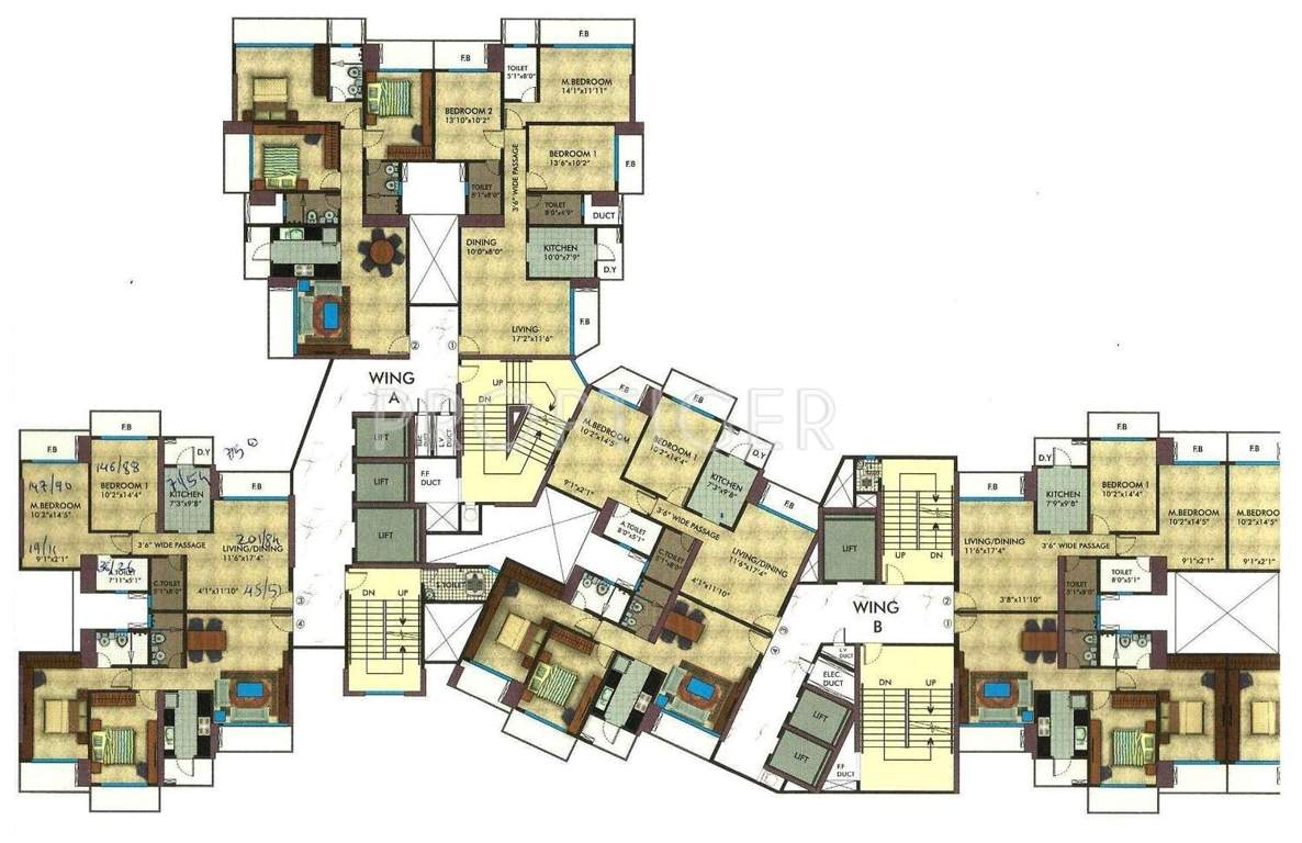 exotica apartment Images for Cluster Plan of RNA Exotica Apartment