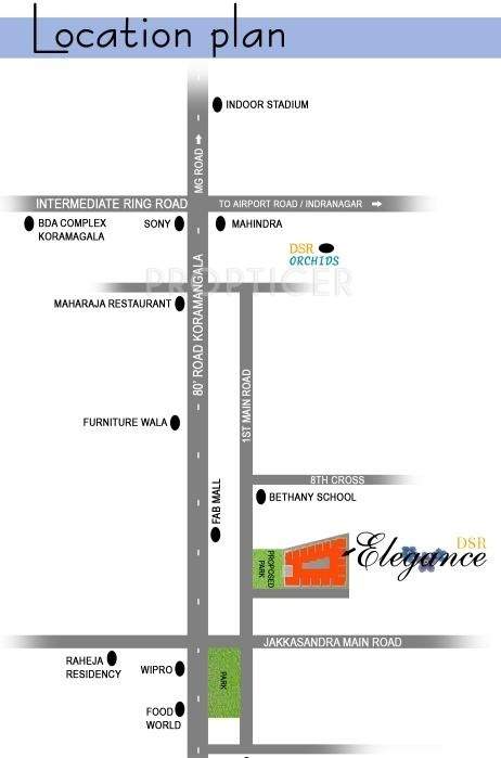 elegance Images for Location Plan of DSR Infrastructures Elegance