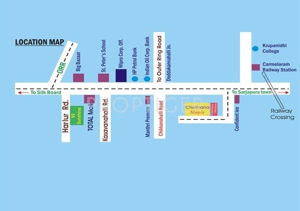 Images for Location Plan of Chethana Maple Images for Location Plan of Chethana Maple