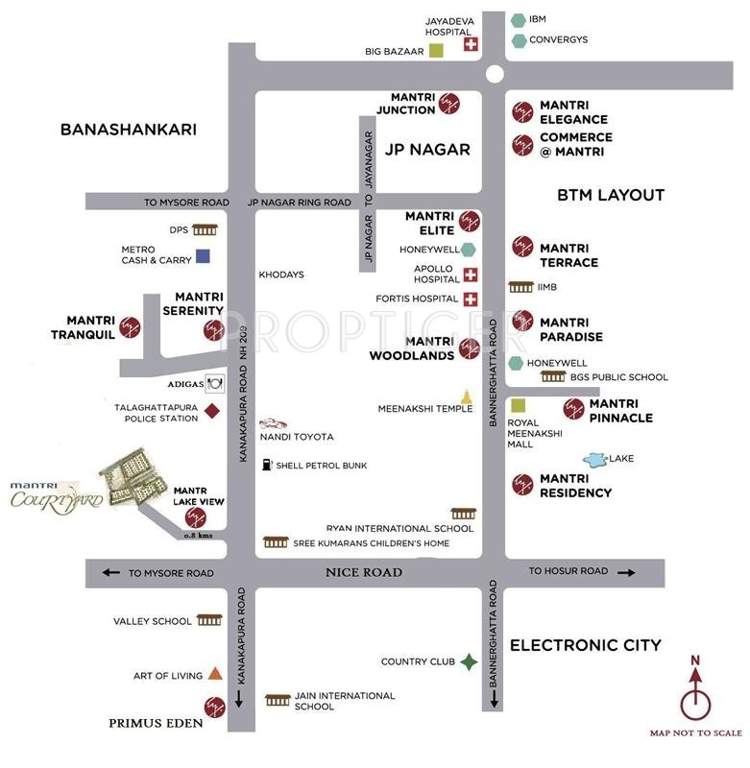 courtyard Images for Location Plan of Mantri Courtyard