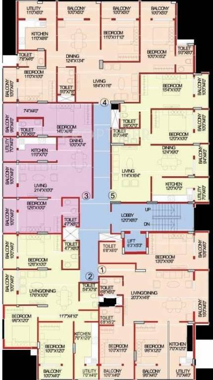  icon Single Tower Cluster Plan