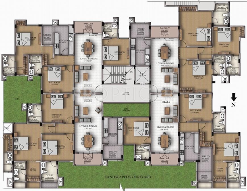 Images for Cluster Plan of Sumanth Sreshta Fairways