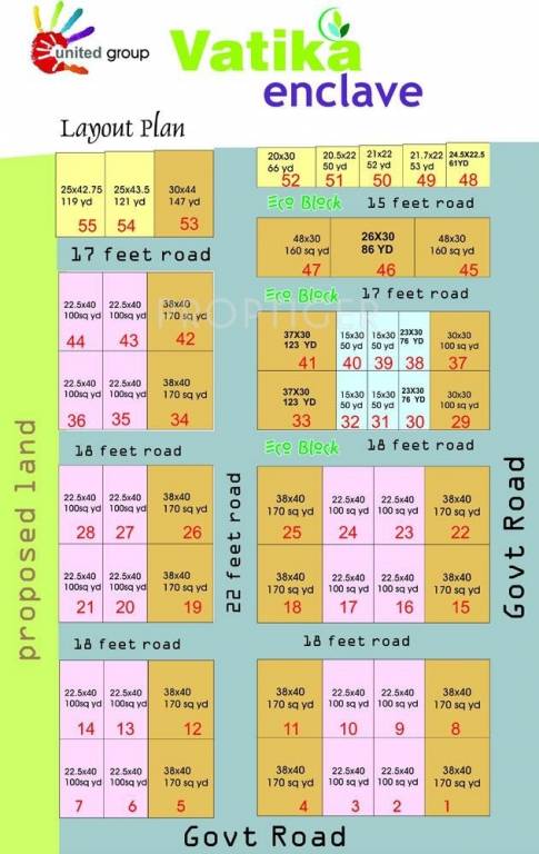 Images for Layout Plan of United Vatika Enclave AB