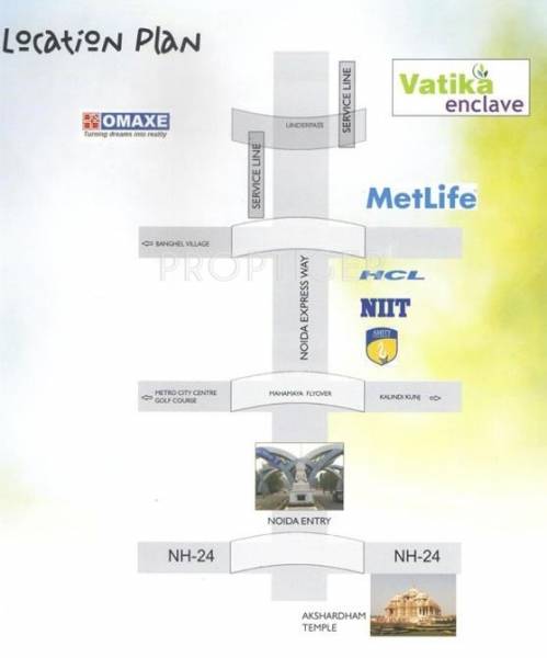 Images for Location Plan of United Vatika Enclave AB Images for Location Plan of United Vatika Enclave AB