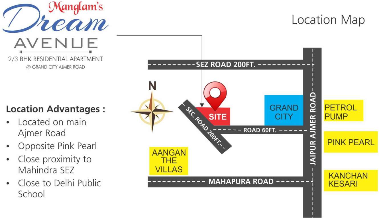  dream avenue Images for Location Plan of Manglam Dream Avenue