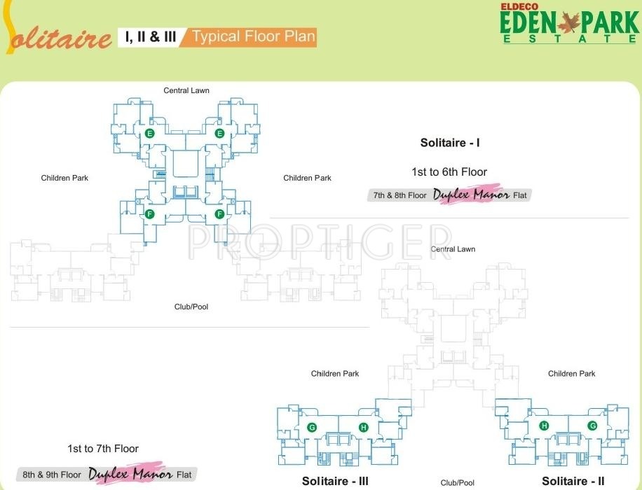 Images for Cluster Plan of Eldeco Eden Park Estate