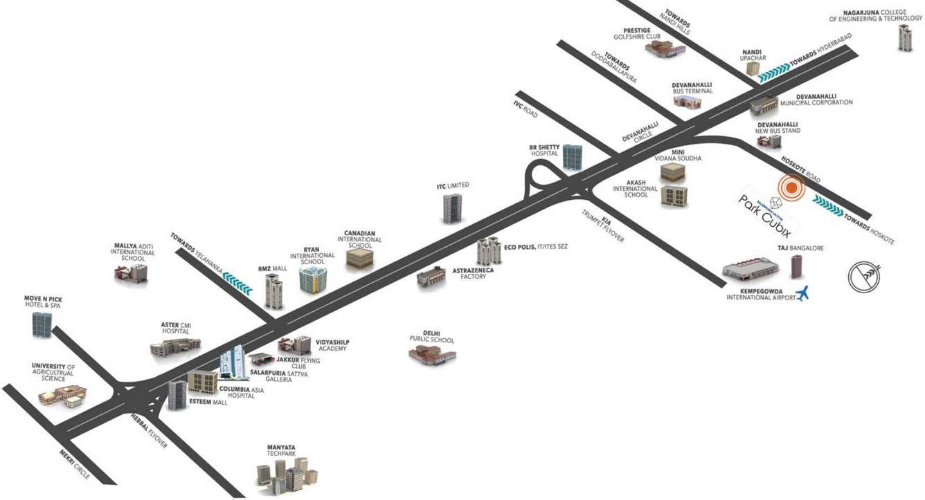 park cubix Images for Location Plan of Salarpuria Sattva Park Cubix