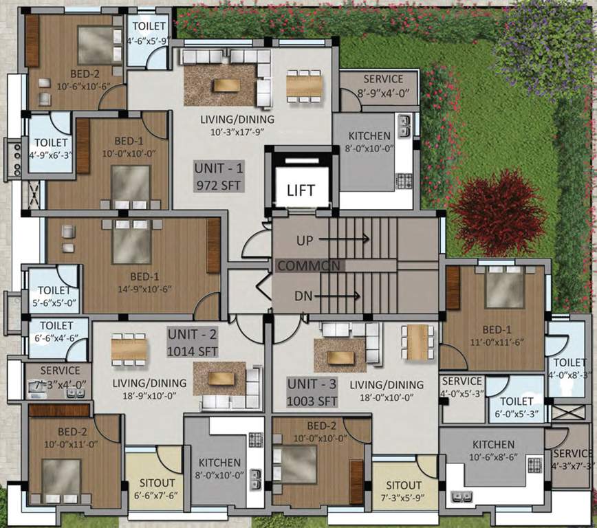 Images for Cluster Plan of Poojaa Foundation Poojaa Shiivam