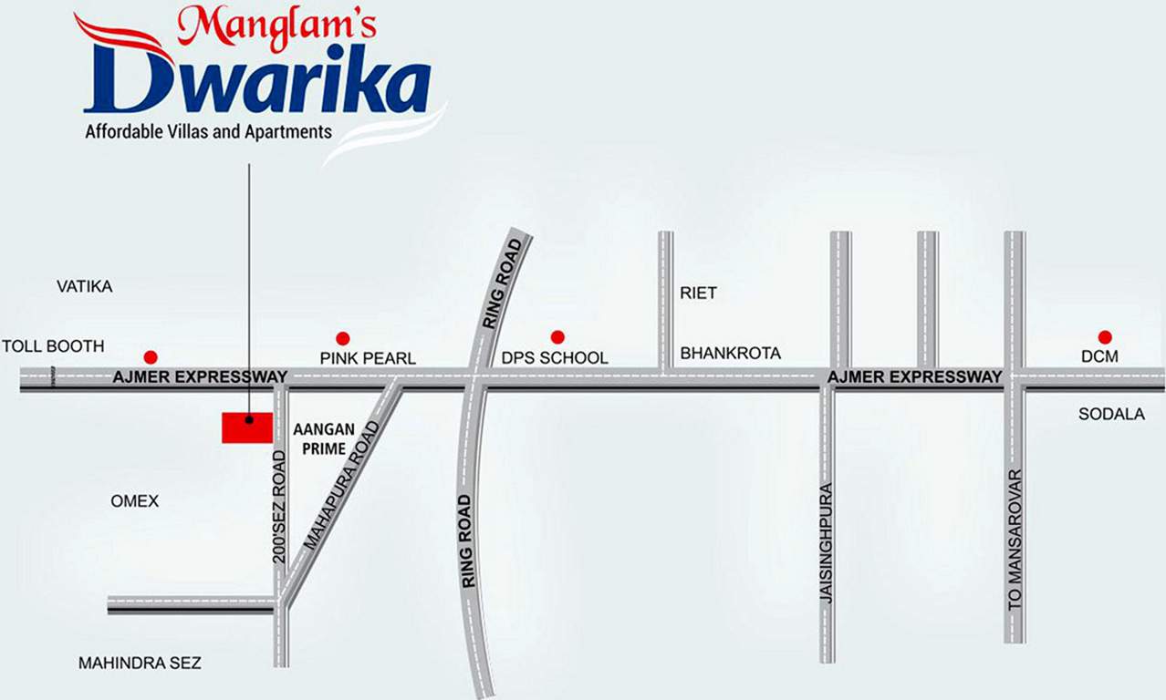 Images for Location Plan of Manglam Dwarika Villas